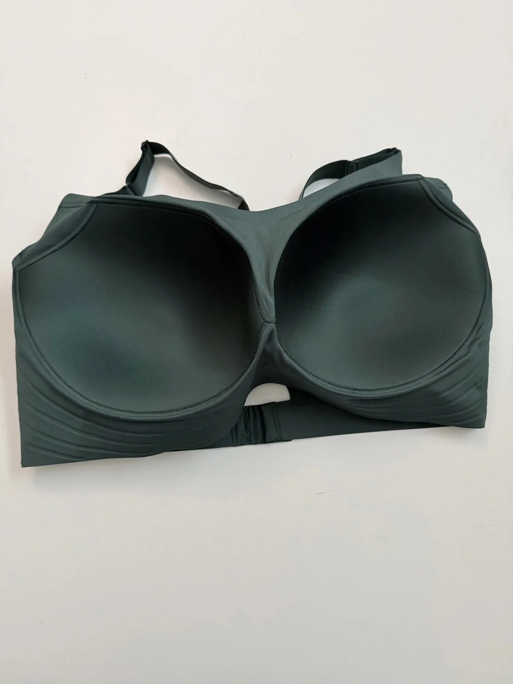All In Motion Sports Bra High Support Impact Adjustable Straps Band Lined Green